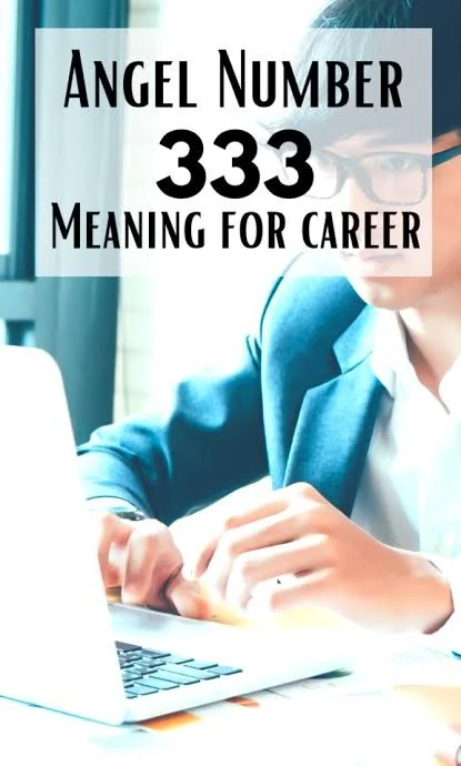 333 angel number meaning for career represented by a person planning ideas with a laptop and notebook at a desk