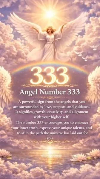 333 angel number meaning represented by a person sitting quietly in a misty field at sunrise during a moment of reflection