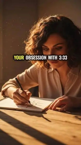 333 meaning for personal growth represented by a person writing goals in a journal